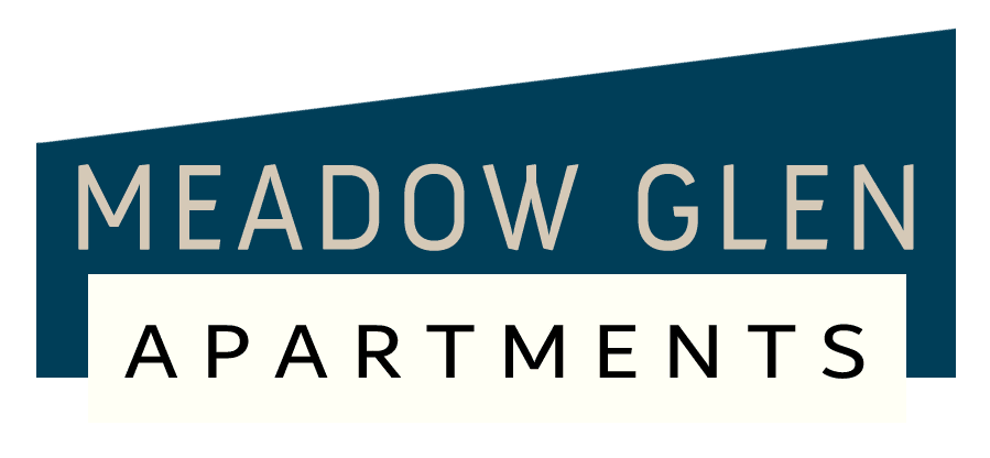 Meadow Glen Apartments Logo - Dark Blue
